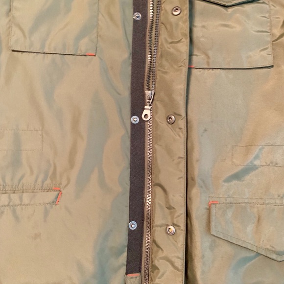 DKNY BIG KIDS ARMY GREEN ALL WEATHER COAT - Picture 3 of 8